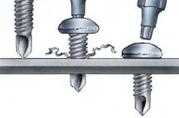 Self drilling self threaded screw