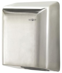 Nofer Stainless steel BIGFLOW hand dryer with electronic sensor. Satin finish