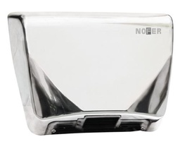 Nofer THIN stainless steel hand dryer with electronic sensor. Glossy finish