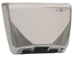 Nofer THIN stainless steel hand dryer with electronic sensor. Satin finish